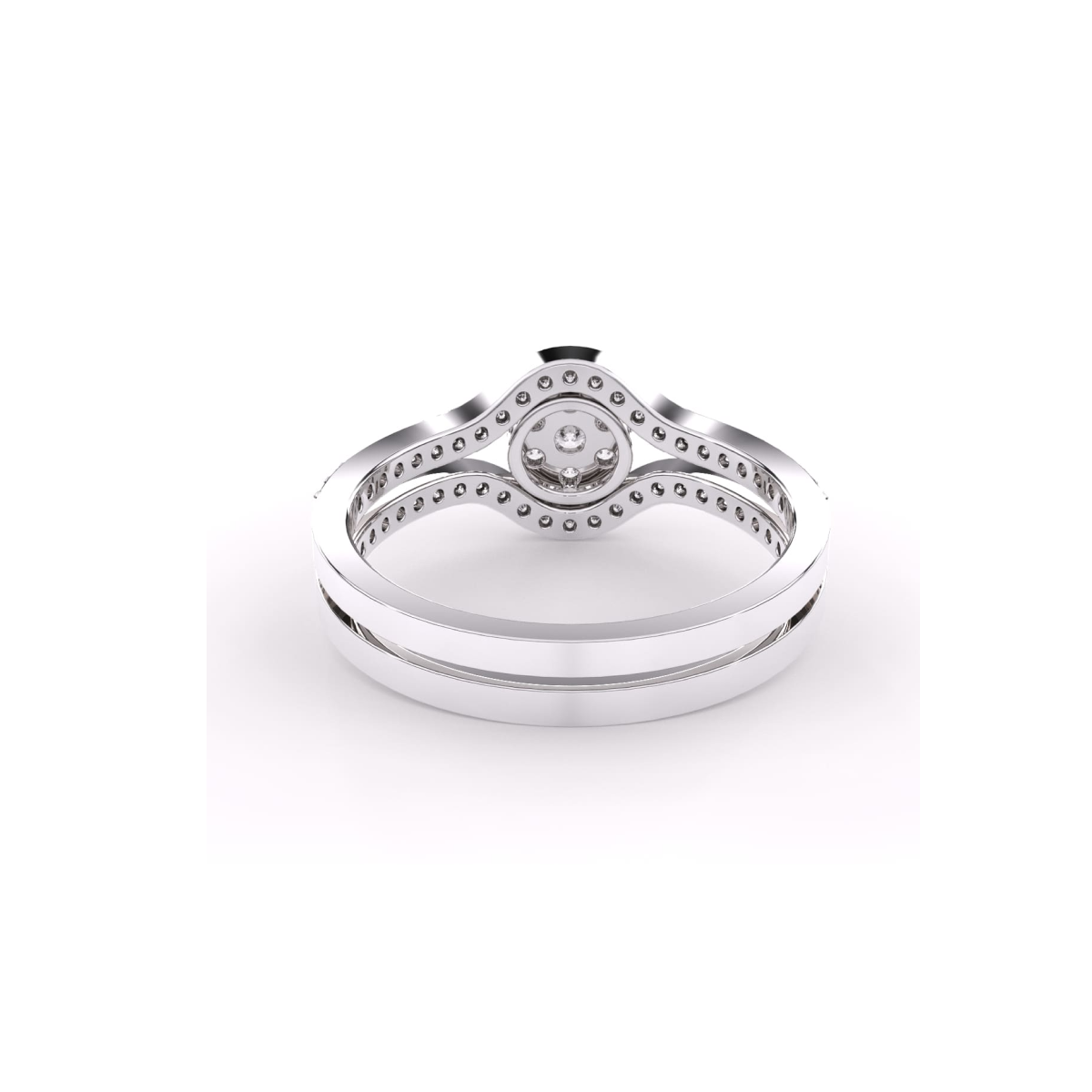 Vintage Double Raw Lab Grown Diamond Ring